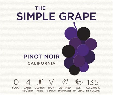 Logo for: The Simple Grape Pinot Noir